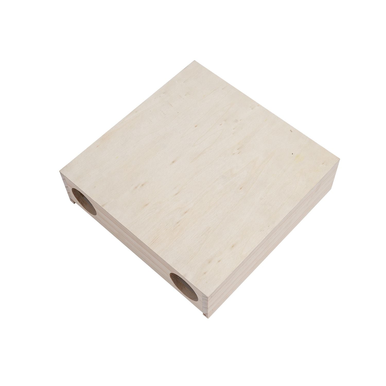 houten hamster doolhof gesloten onderkant van houten kist